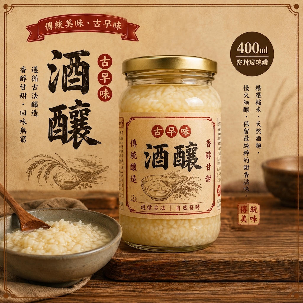  古早味酒釀 上市 
